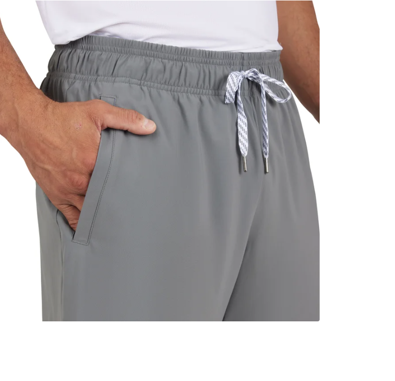 New Reflex Men's Warp Short -  Grey  - Size XL - Zipped Back Pockets