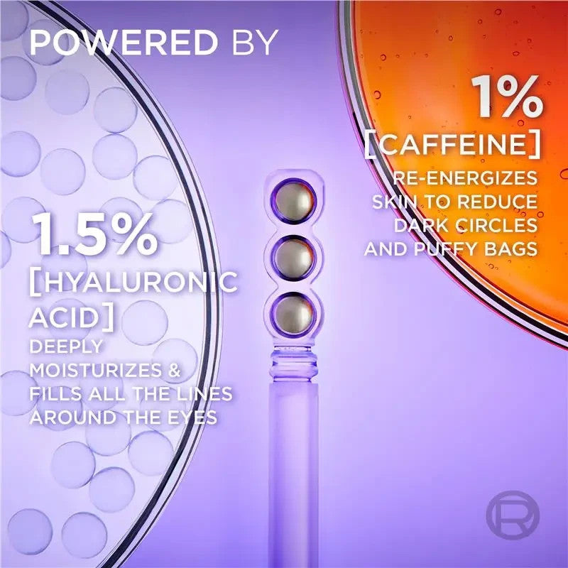 L'Oreal Paris Revitalift Filler 2.5% Hyaluronic Acid + Caffeine Eye Serum 20mL