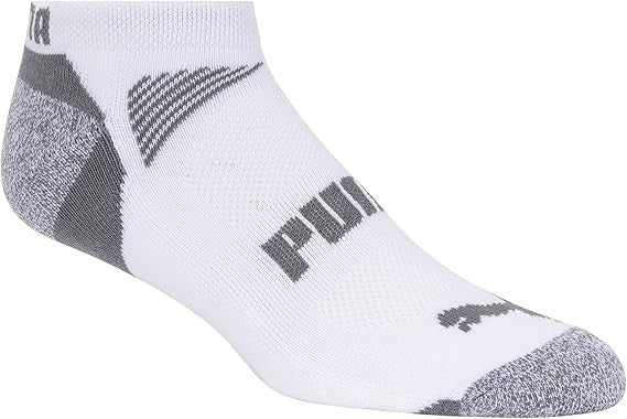 New Puma Men’s 6 Pack Low Cut Cushioned Coolcell Socks – Shoe Size 6–12