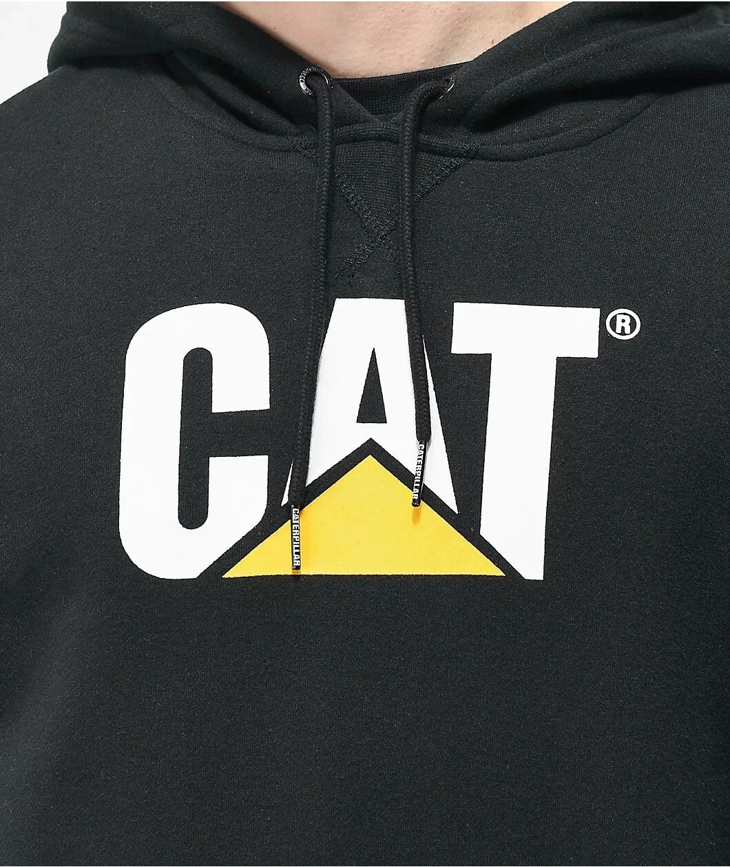 NEW Caterpillar Men's Foundation PO Hooded Sweatshirt | Black | Small -FREE POST