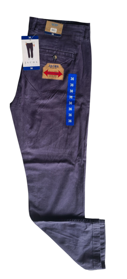 New Jachs New York Men's Pants - Navy - Extra Soft - Stretch Fabric -  Size 36