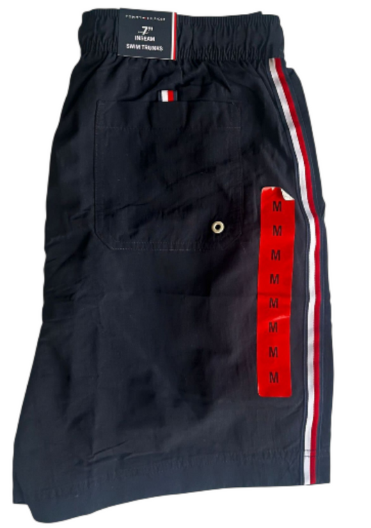 New Tommy Hilfiger Men's 7" Swim Trunks Drawstring Boardshorts | Medium