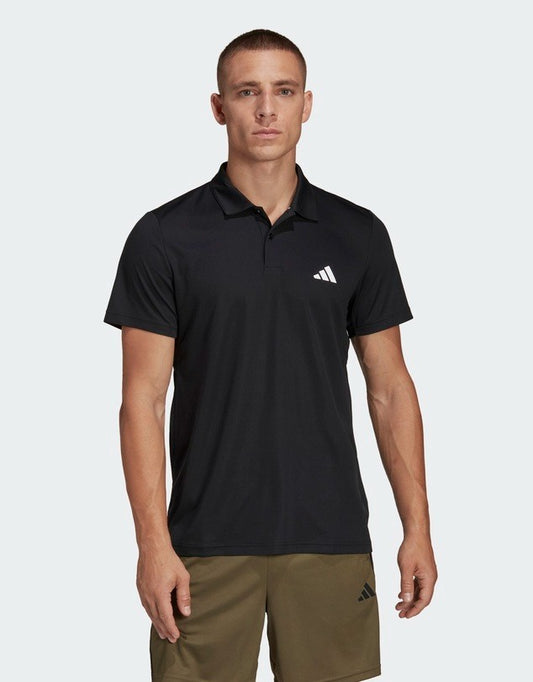 New Adidas Mens TR-ES BASE Polo Shirt – Black/White – Size XL – AEROREADY