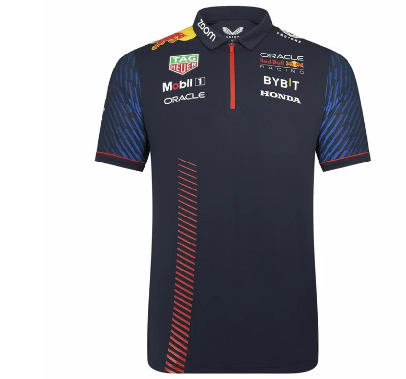 NEW Formula 1 Oracle Red Bull Racing F1 Mens Short Sleeve Polo Night Sky - SMALL