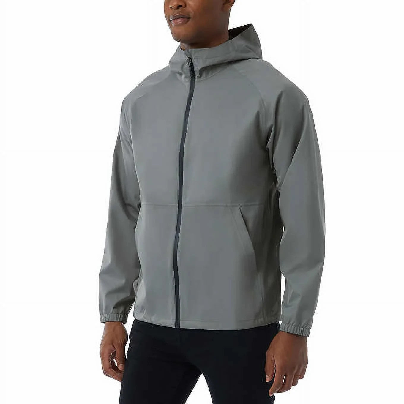 NEW 32 Degrees Cool Unisex Waterproof Rain Jacket | Grey | Men Large |Women XL