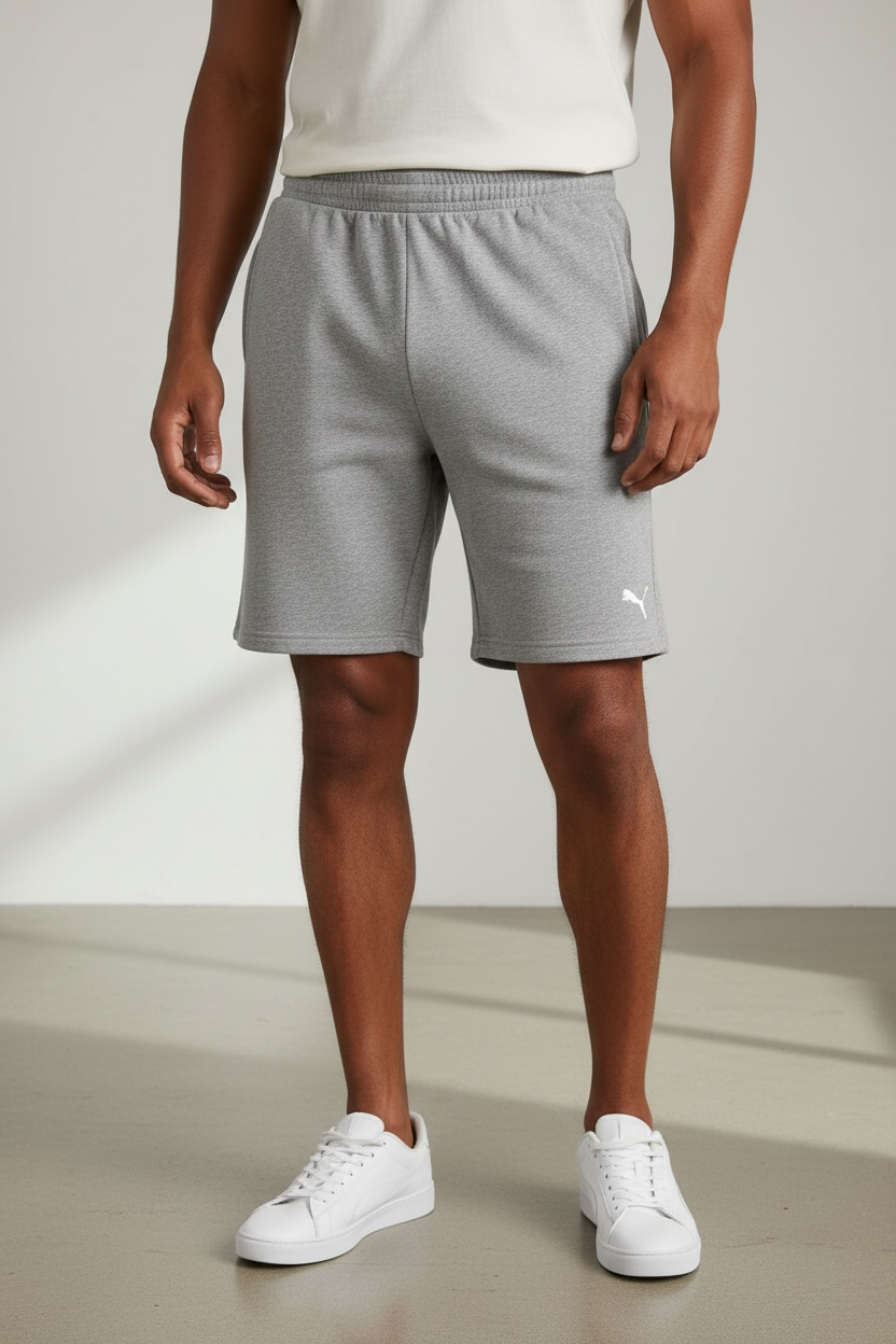 NEW PUMA Mens TAD Essentials 8" Knit Short Medium Grey DryCELL - Size 3XL