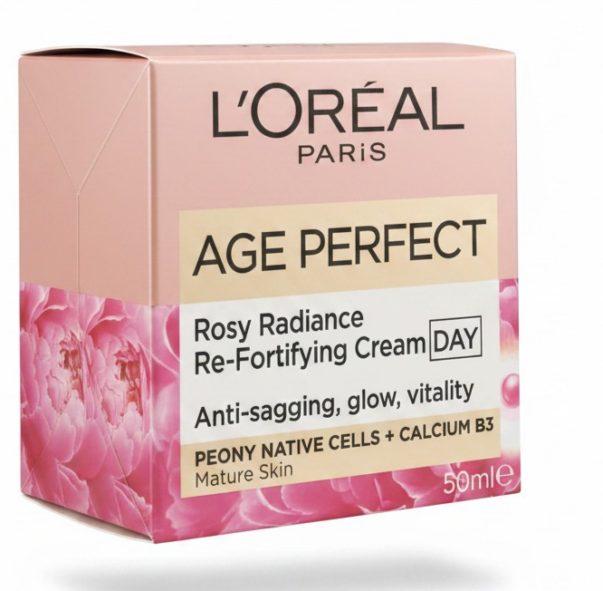 New L’Oreal Age Perfect Rosy Radiance Day Cream 50ml - Anti-Sagging - Age 60+