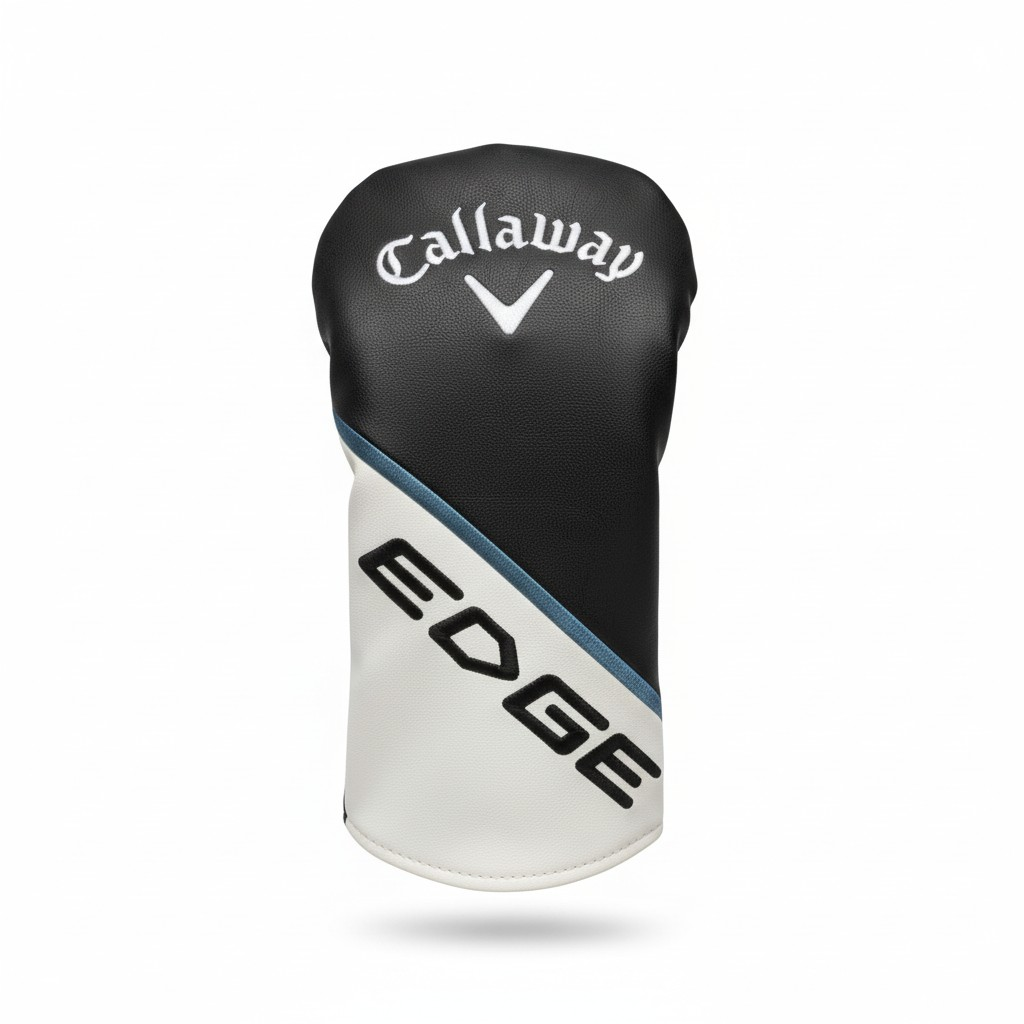 Callaway Edge Driver Head Cover 2021 – Black/White/Blue – Golf Club Headcover