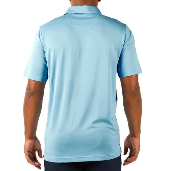 New PUMA Men's Performance Polo Drycell Moisture wicking - Light Blue - MEDIUM