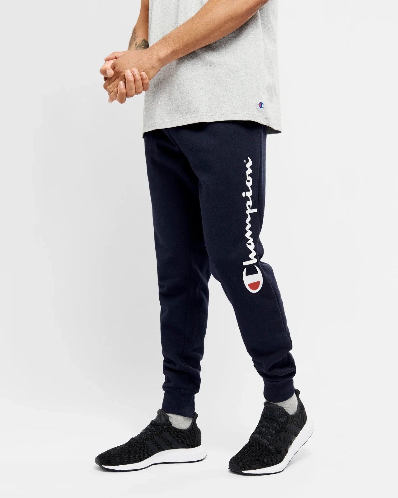 NEW Champion Men's Script Cuff Trackpants | Size XXL | Navy -  FREE POST