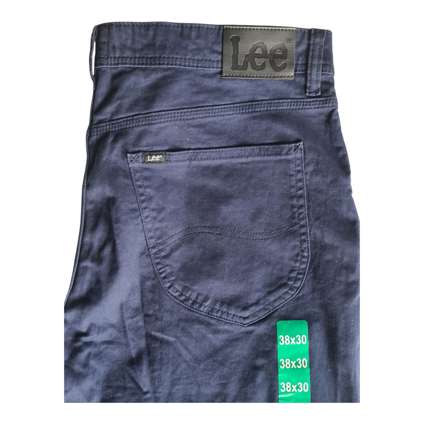 New Men's Lee Slim Fit Stretch Chino Pants - Navy - Size W38 X L30 *FREE POST