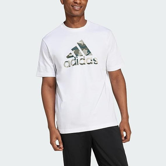 New adidas Men's CAMO BOS Graphic Tee - White - Large  -FREE POST