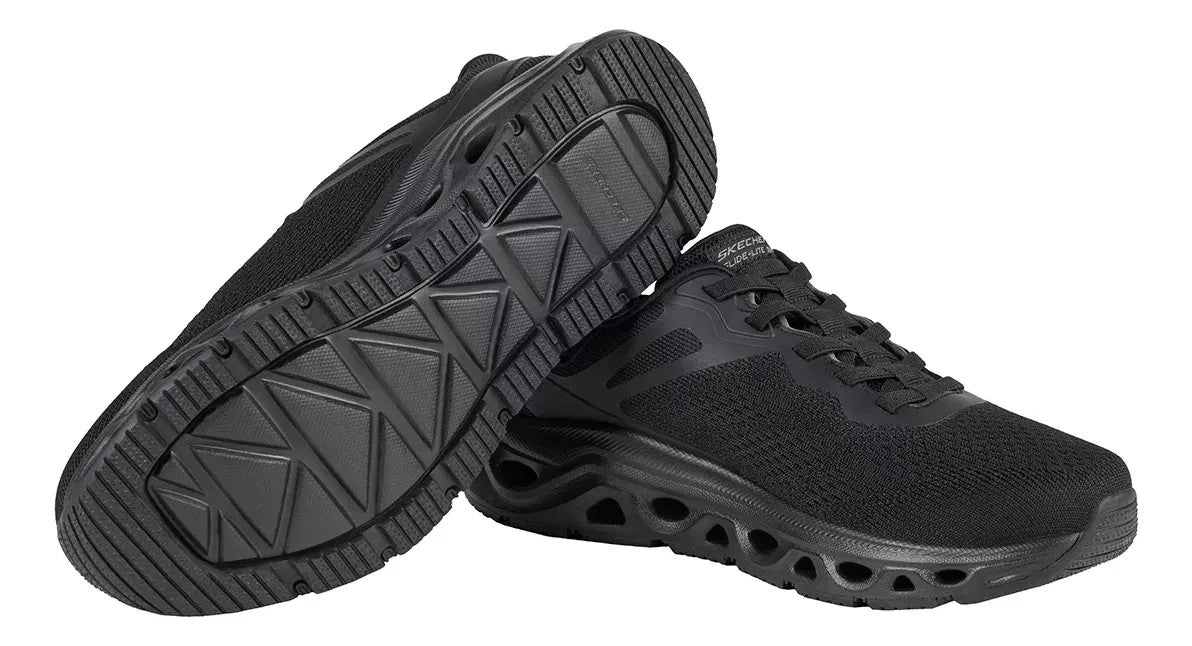 New Skechers Men’s  Glide-Lite Dual Hands Free Slip-Ins Black - Size US 10, UK 9