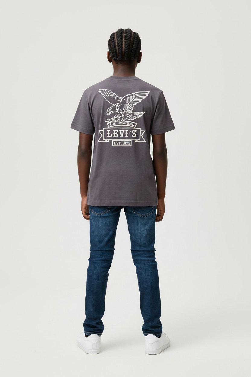 Levi’s Boys 2-Pack Short Sleeve T-Shirts – Size S (6/7) Relaxed Fit