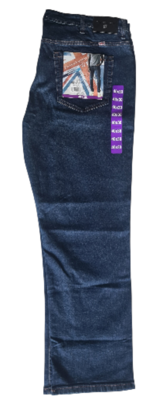 English Laundry Men's Harrow Straight Fit Stretch Jeans (Dark Indigo W40 x L30)