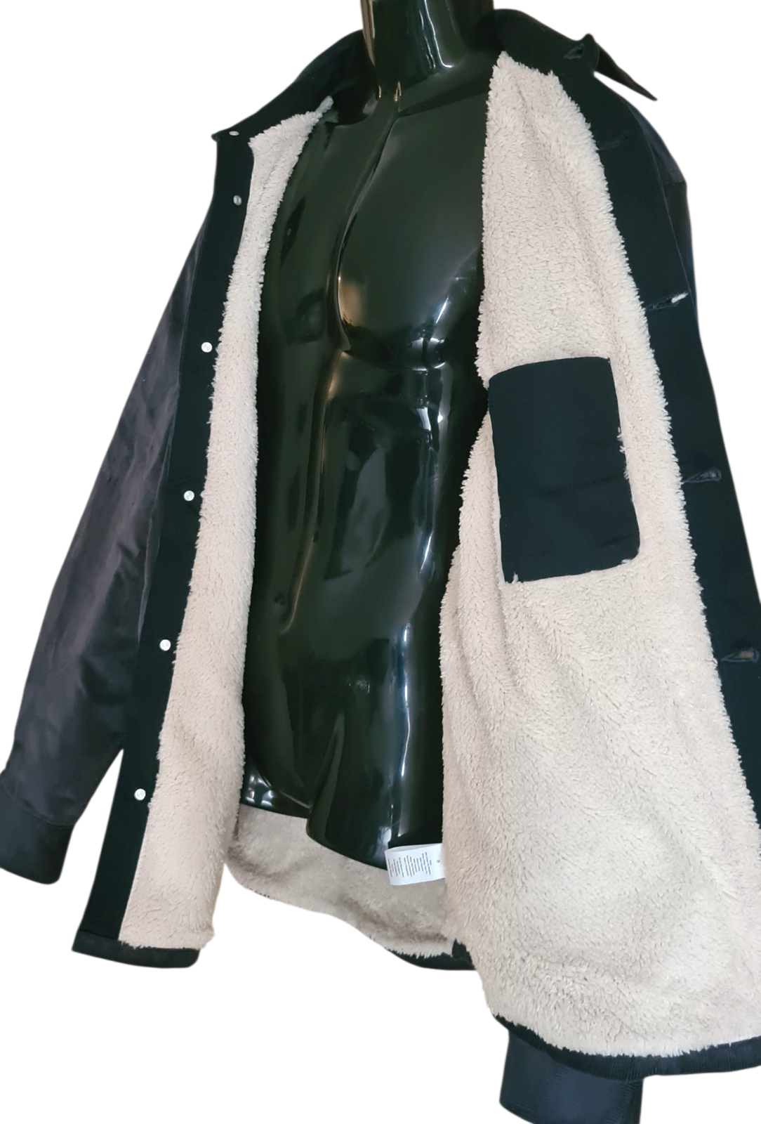 New Men's Jachs Stretch Corduroy Faux Fur Lined Shirt Jacket | Size XL