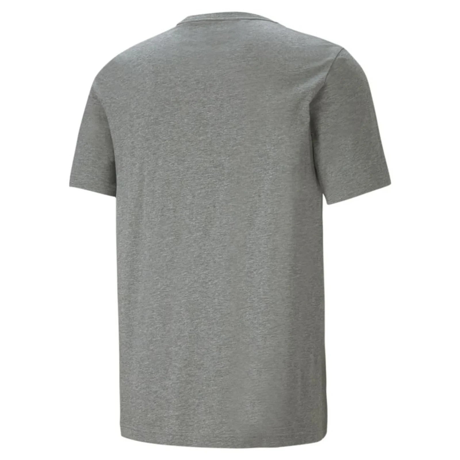NEW PUMA Essentials Men's Logo Cotton Tee - Medium Grey Heather  - Size LARGE