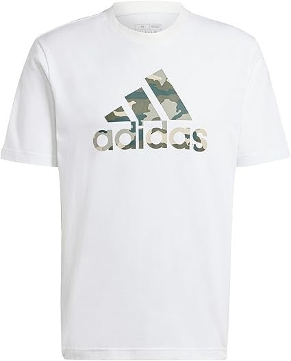 New adidas Men's CAMO BOS Graphic Tee - White - Large  -FREE POST