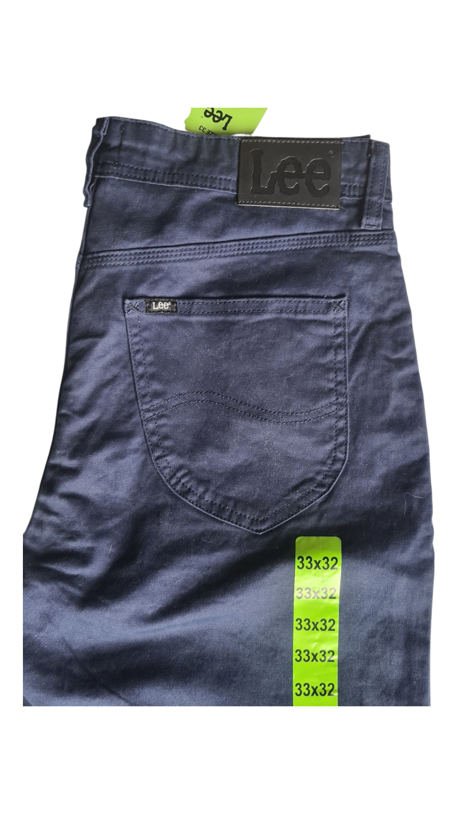 New Men's Lee Slim Fit Stretch Chino Pants - Navy - Size W33 X L32 *FREE POST