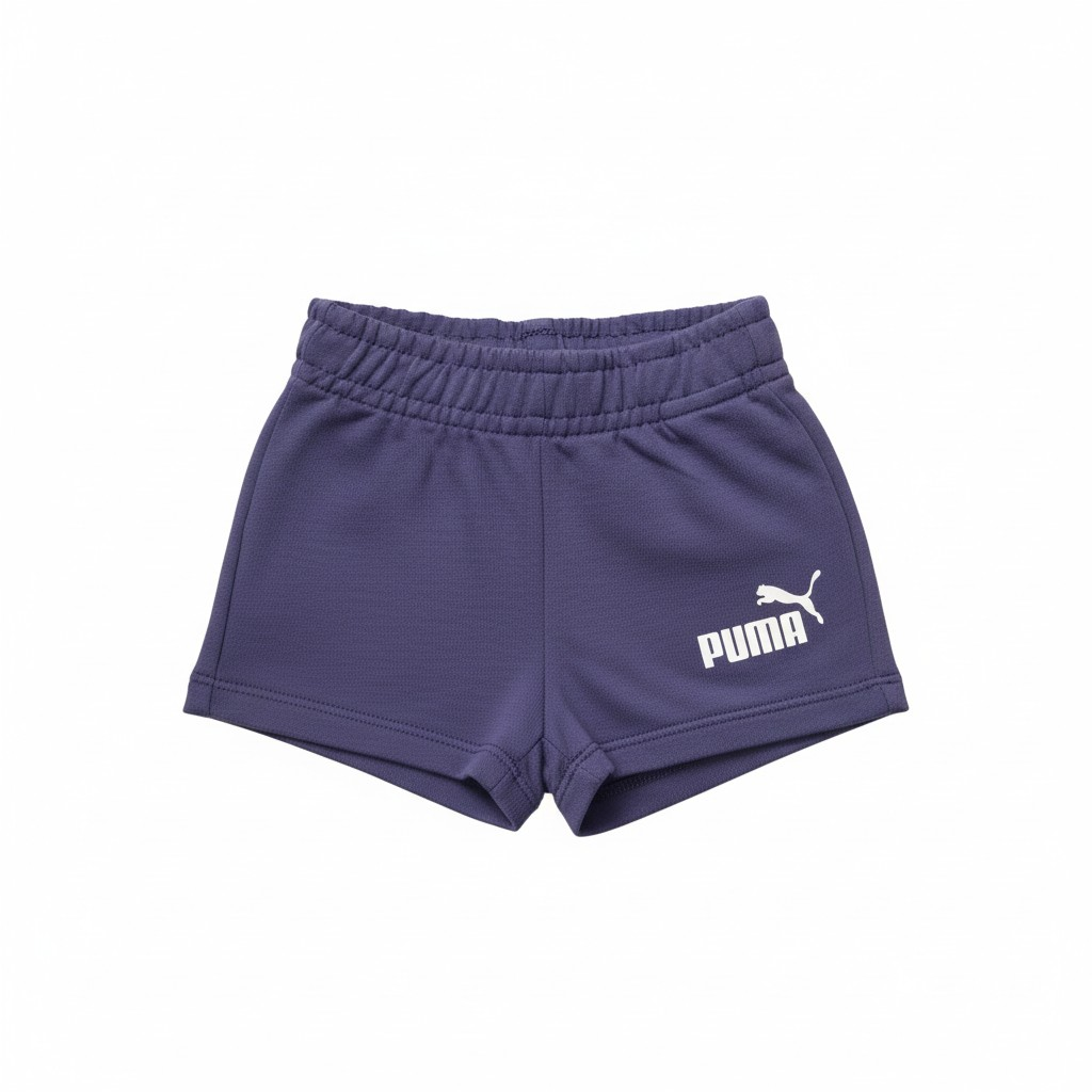 New Puma Mini Cats Infant Tee & Shorts Set Blue Cotton Outfit -Size  0–3Months