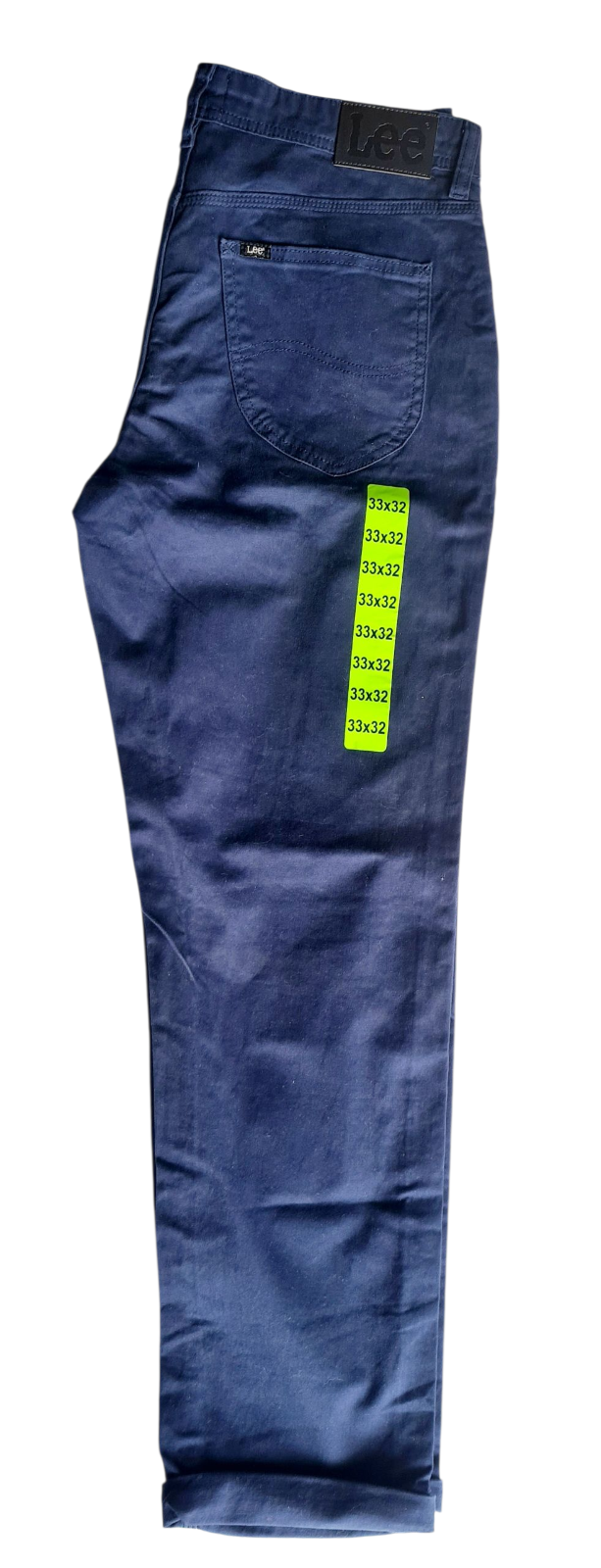 New Men's Lee Slim Fit Stretch Chino Pants - Navy - Size W33 X L32 *FREE POST