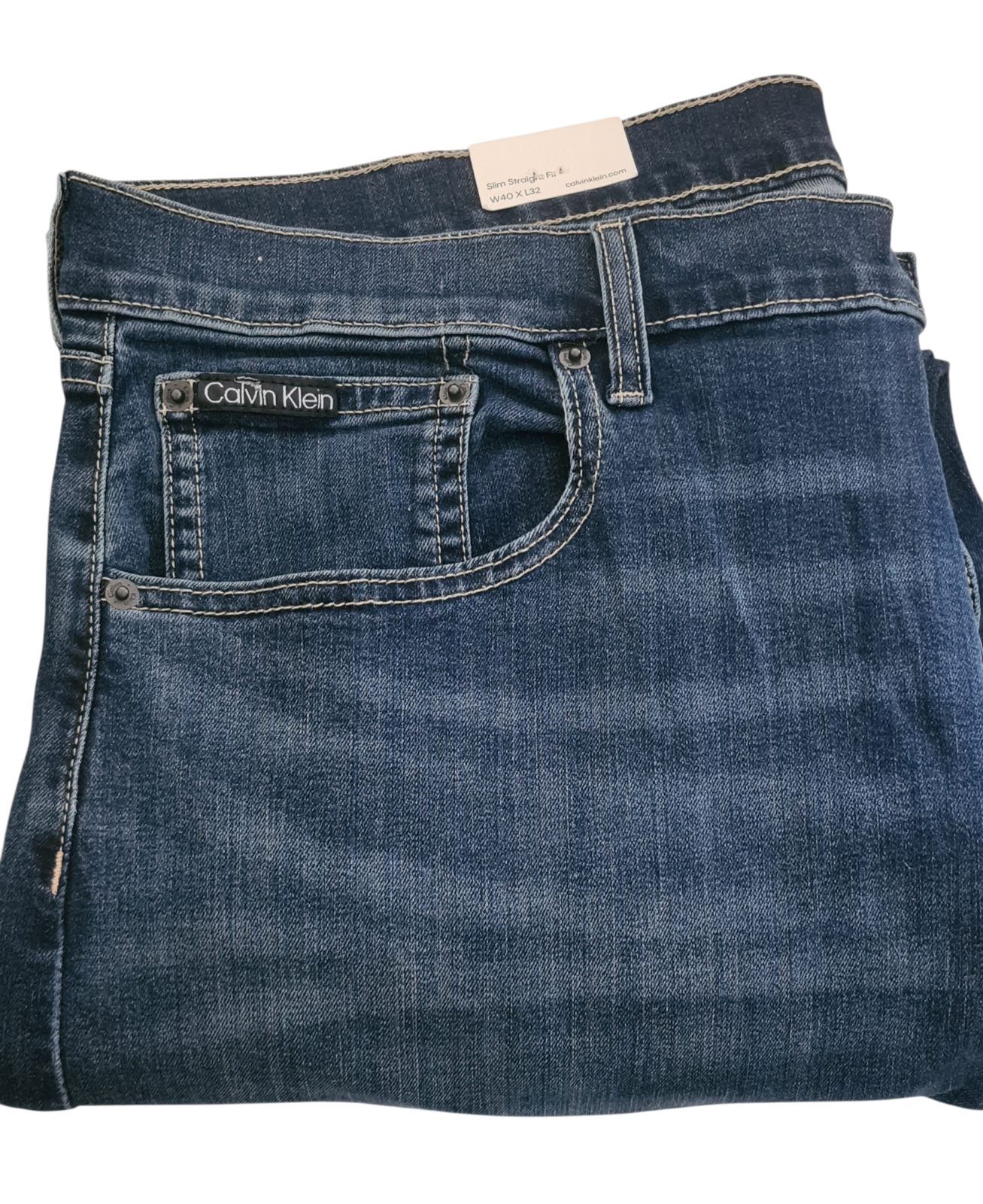NEW Calvin Klein Men's - Slim Fit - High Stretch Jeans - Blue -Size W42 x L32