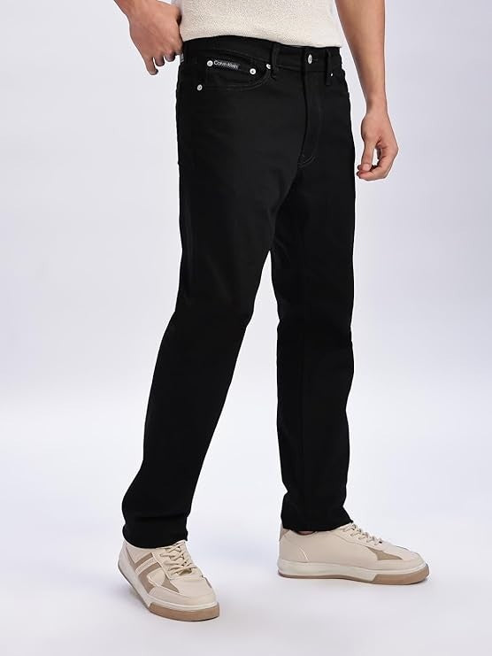 NEW Calvin Klein Men's Slim Straight High Stretch Jeans -Black - Size W40 x L32