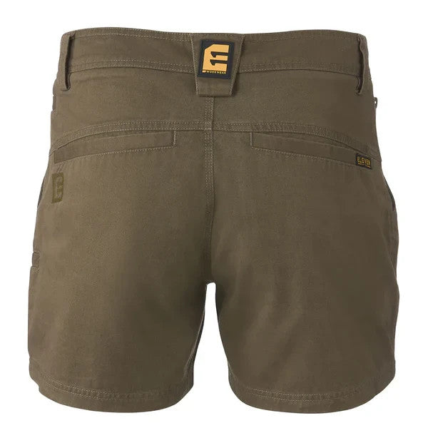 New ELEVEN Workwear Men’s Super Lightweight Jolt Shorts –Dirty Olive – 72R / 28