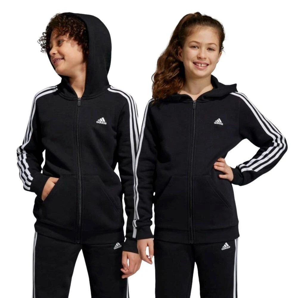 Adidas Junior U 3S FL FZ Hoodie - Size 9-10Yrs | Unisex