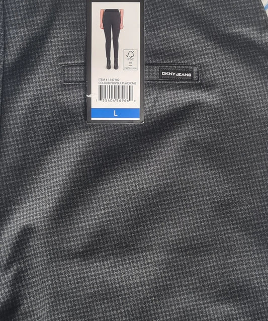 DKNY Women's Ponte Stretch Pull On Pants - Size LARGE