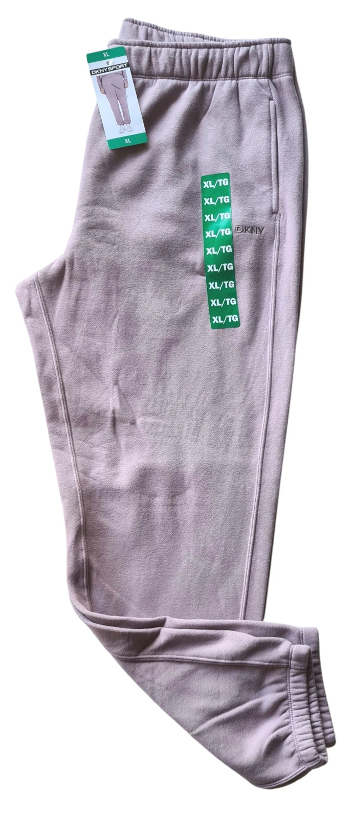 DKNY Women's Sport Fleece Jogger Trackpants - Stardust - Size XL