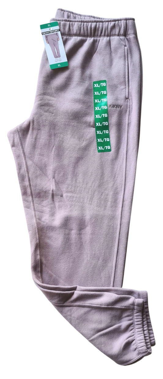DKNY Women's Sport Fleece Jogger Trackpants - Stardust - Size XL