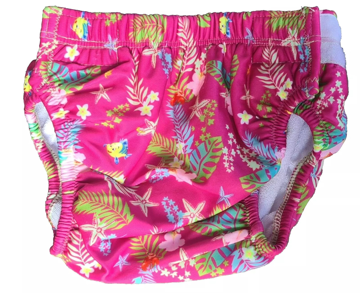 Disney Baby Ariel 3 Piece Swim Set -  Swim Nappy, Long Sleeve Rash & Hat