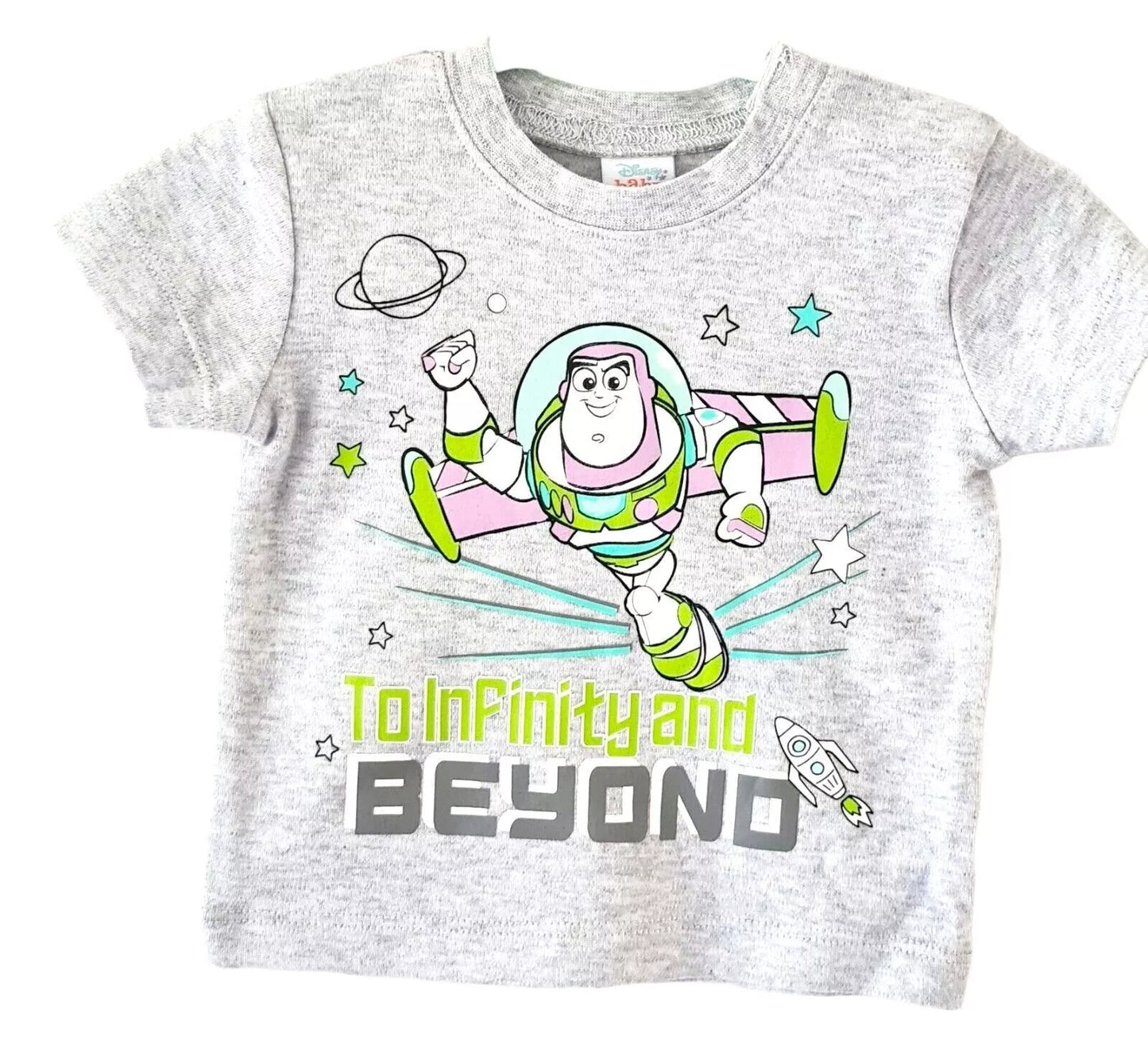 Disney Baby Buzz Lightyear 3 Piece Set, Bodysuit, T-Shirt & Shorts
