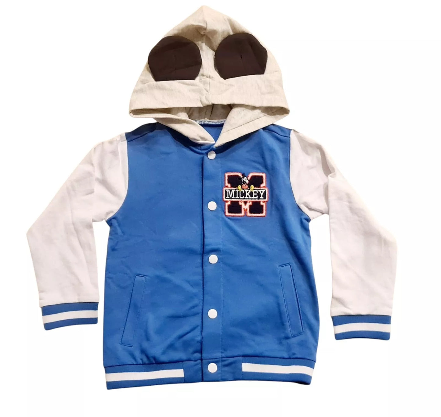 Disney Kids Mickey Mouse Ear Hooded Bomber Jacket - Size 5