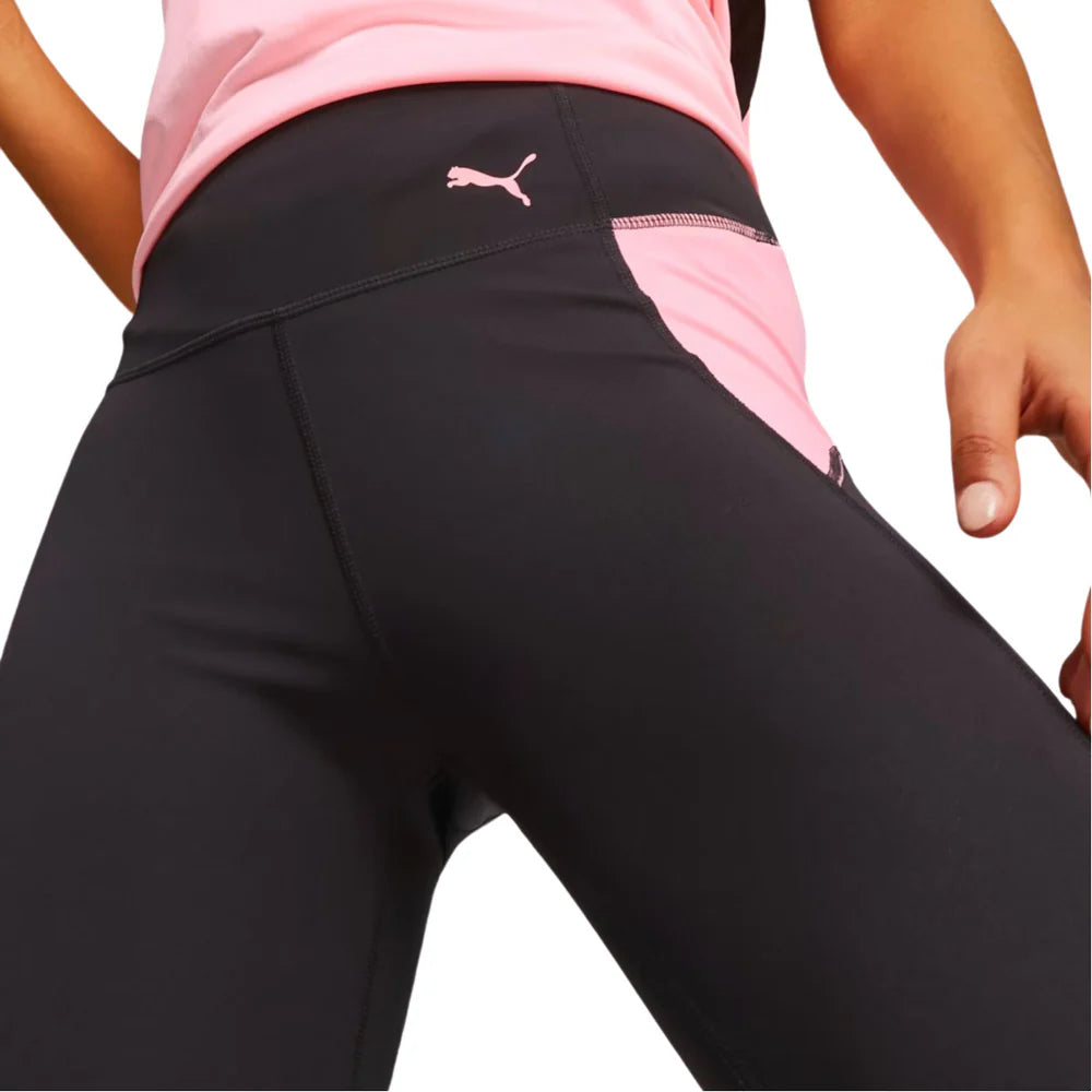 PUMA Women's Train all day 7/8 Tight/Legging - Black/ Koral Ice - Size SMALL