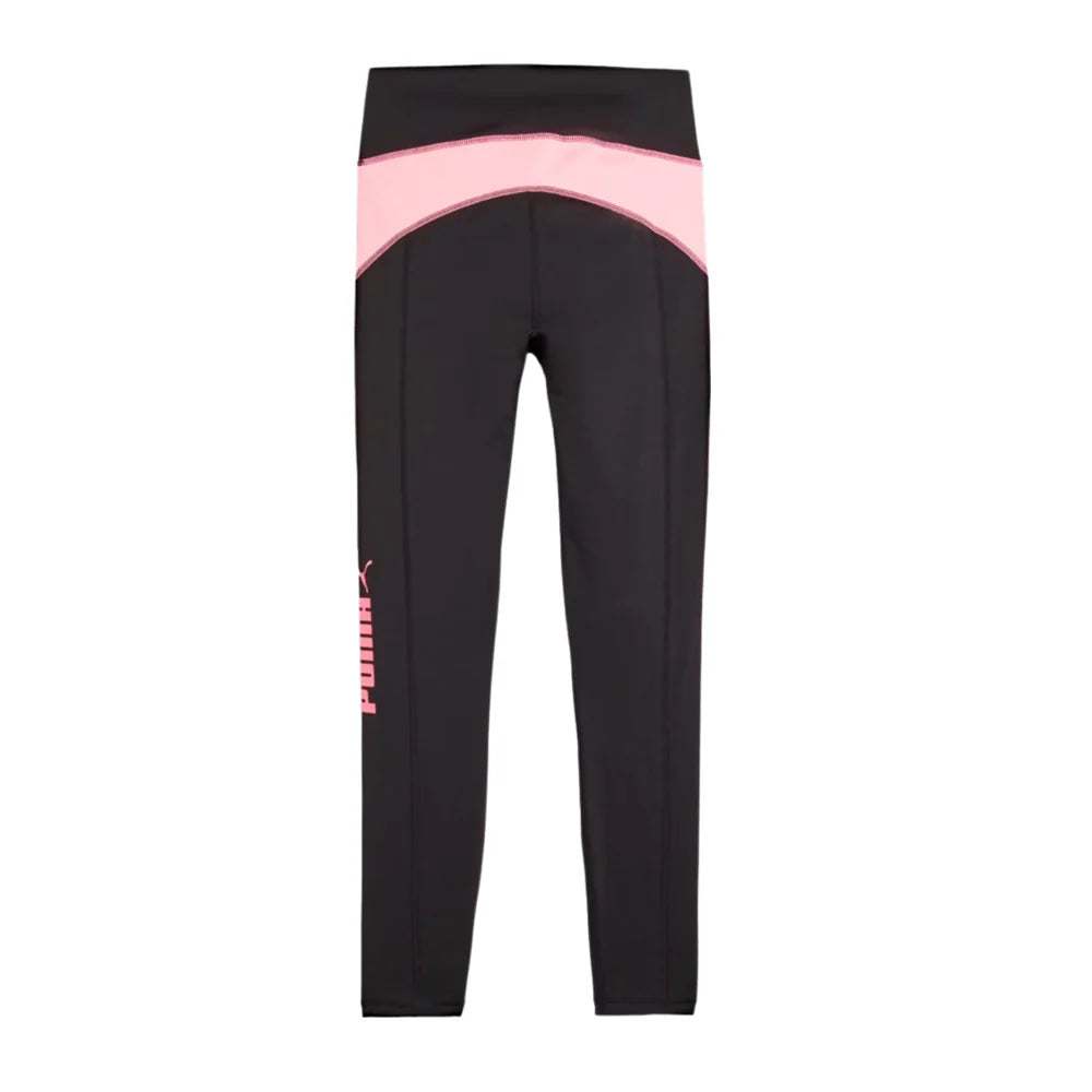 PUMA Women's Train all day 7/8 Tight/Legging - Black/ Koral Ice - Size SMALL