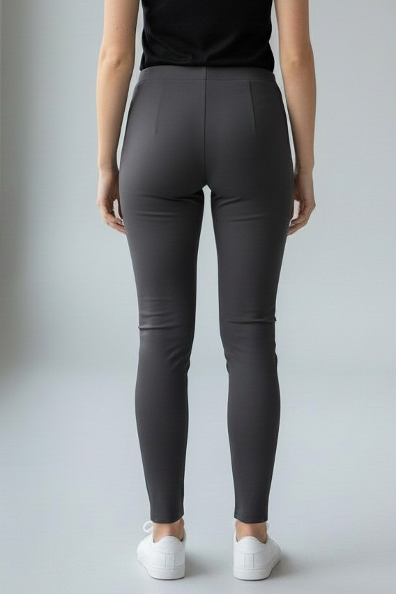 SABA Women's Ponte Stretch Pull on Pants | Charcoal - Sizes 8, 12