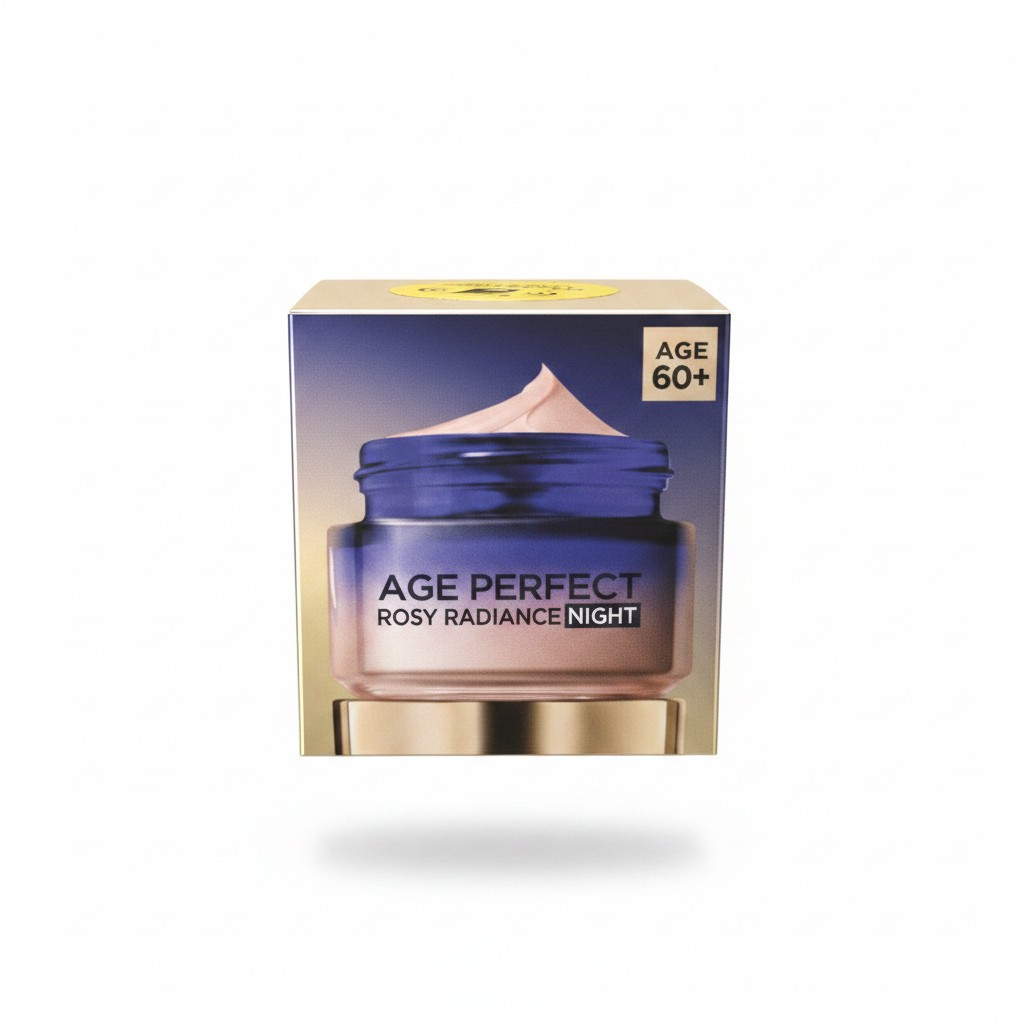 New L’Oreal Age Perfect Rosy Radiance Night Cream 50ml - Anti-Sagging - Age 60+
