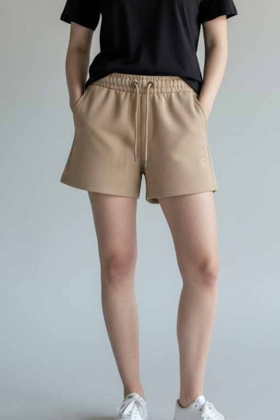New Champion Women’s Legacy Tech C Logo Shorts - Size SMALL -Zip Pockets