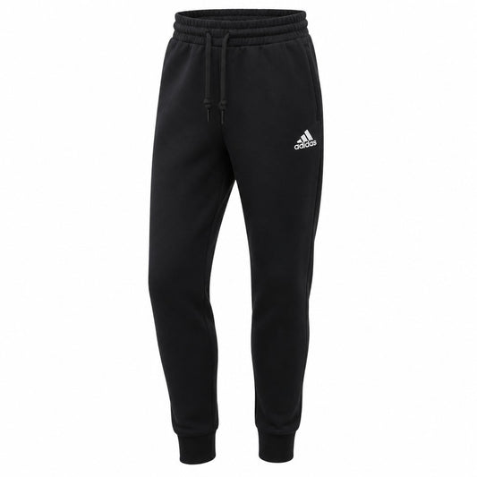 New Adidas Men's Feelcozy Regular Tapered Joggers - Size 2XL - Black/White