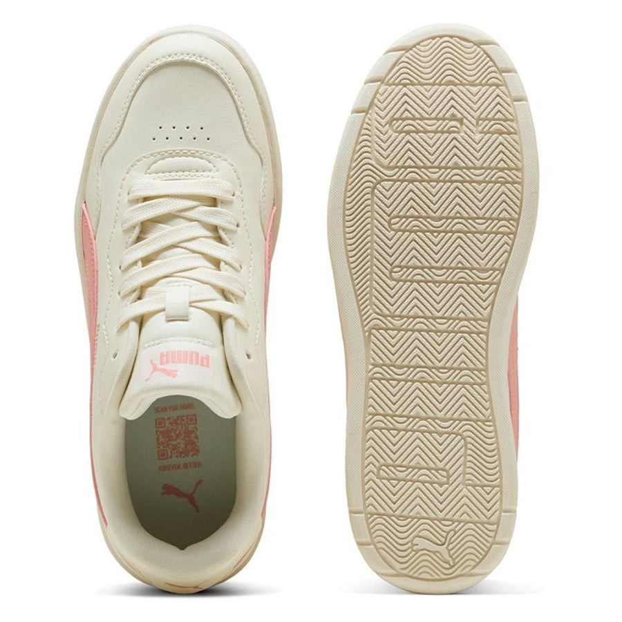 Puma Women's Court Lally Skye - Frosted Ivory/Pink Fruit - Size US 9 (UK6)