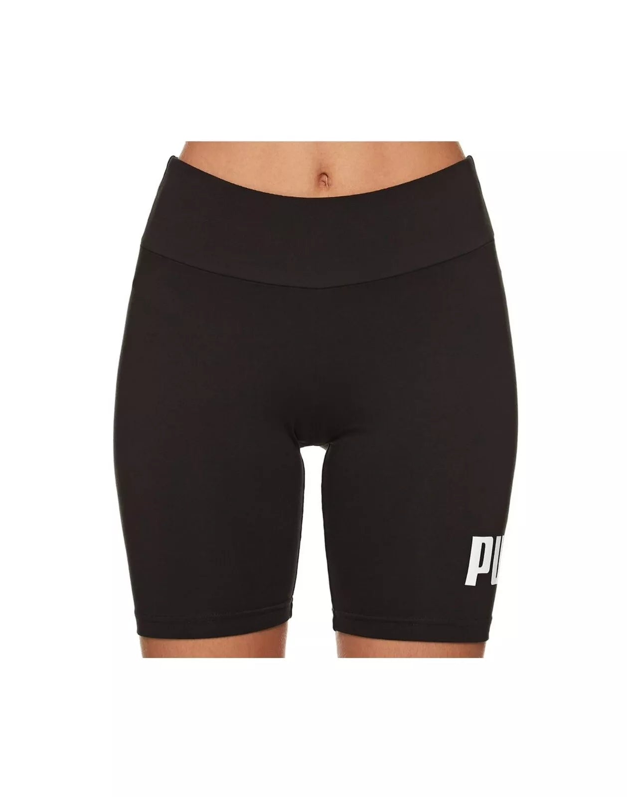 Puma Women's Ess No. 1 Logo 7'' Short Leggings - Black - Size XS