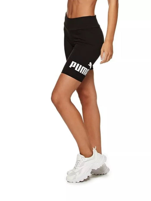 Puma Women's Ess No. 1 Logo 7'' Short Leggings - Black - Size XS