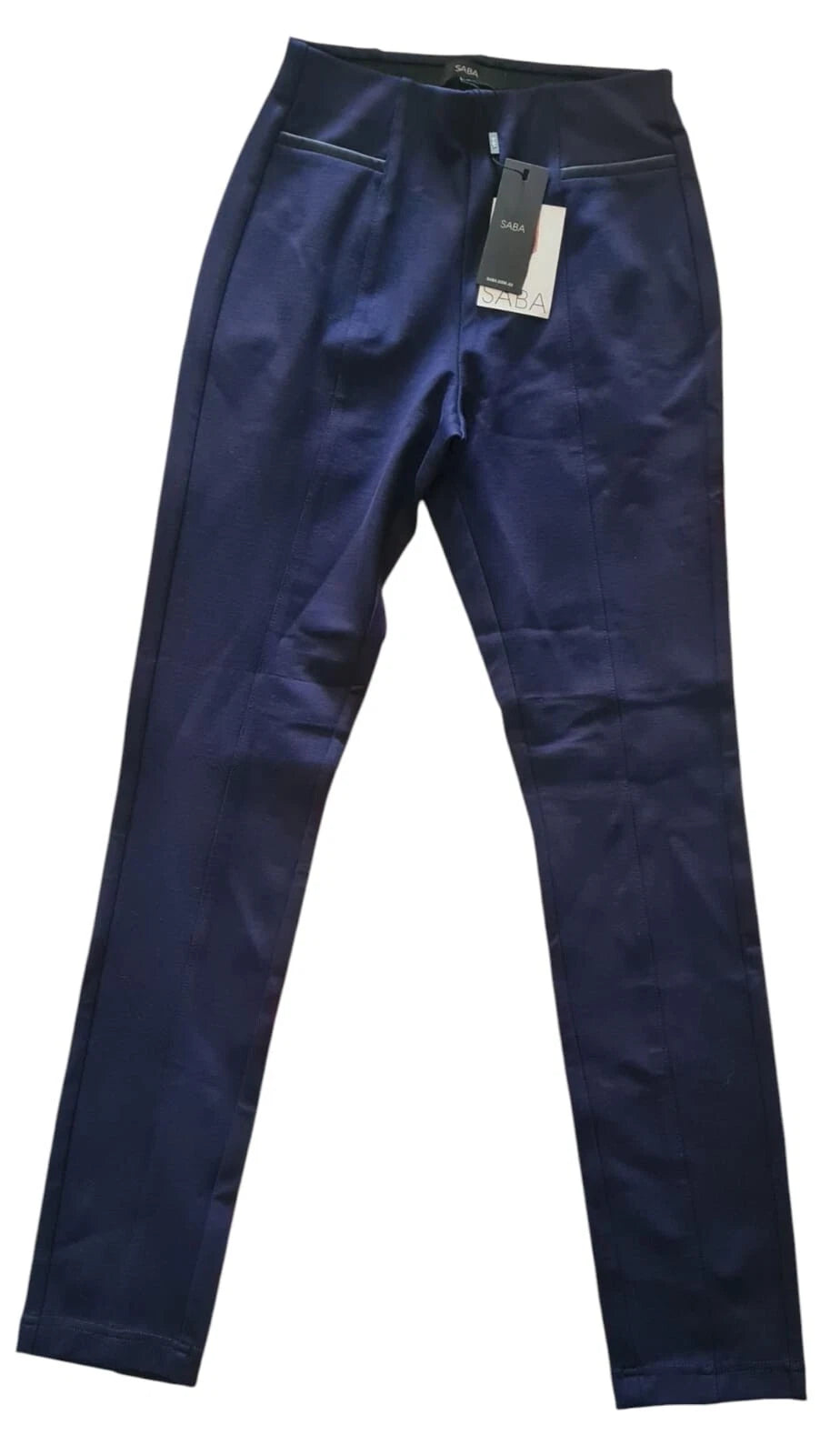 SABA Women's Ponte Stretch Pull on Pants - Navy - Sizes 6, 8, 10