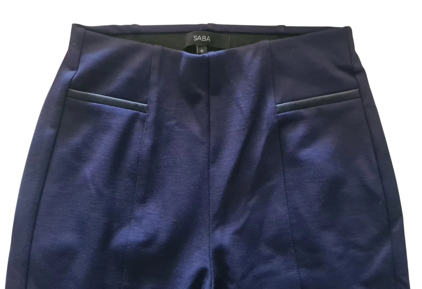 SABA Women's Ponte Stretch Pull on Pants - Navy - Sizes 6, 8, 10