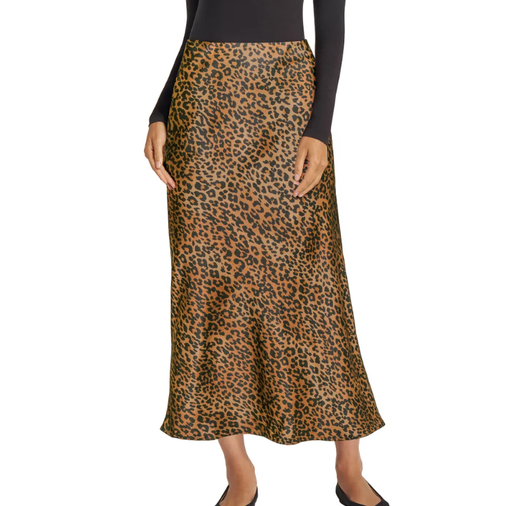 New Matty M Women's Satin Skirt - Size Small - Soft elastic at waist