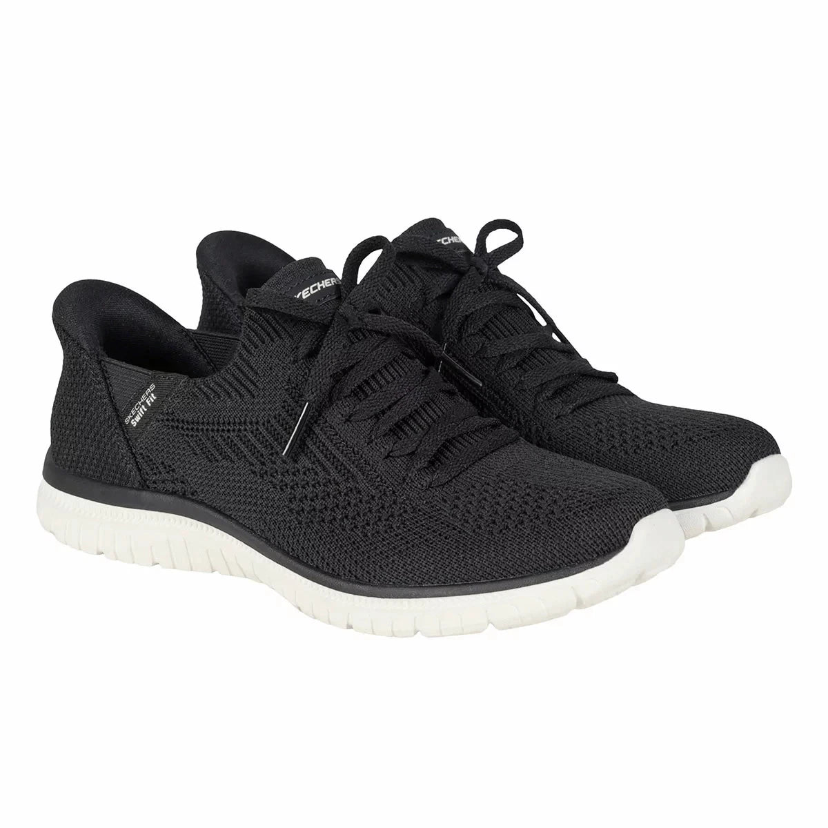 New Skechers Women's Swift Fit Trainer | Black | Size US 10 (UK7)
