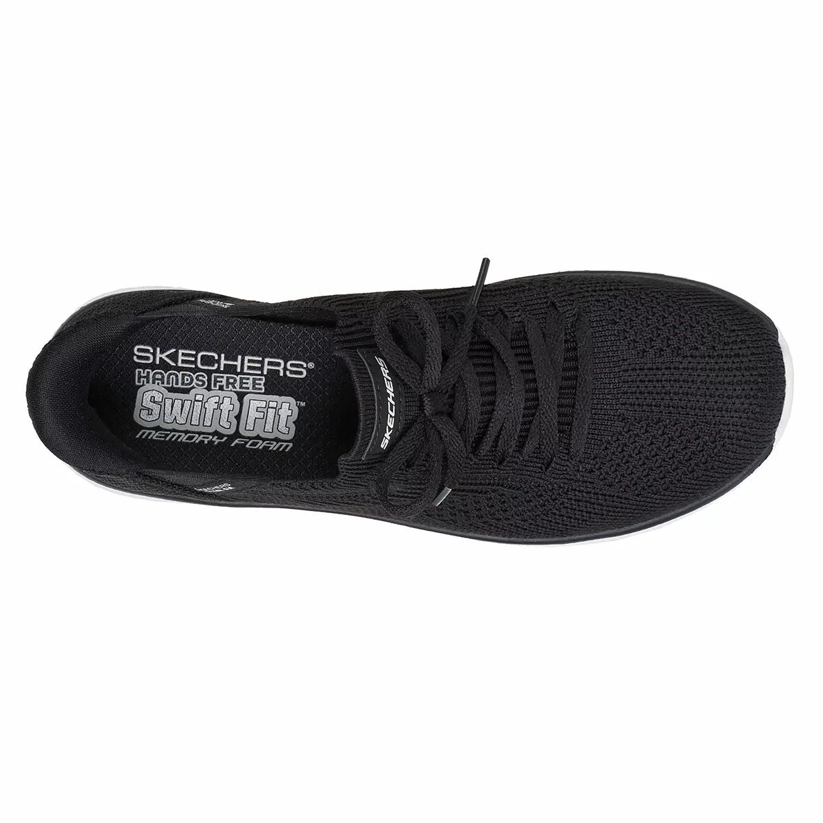New Skechers Women's Swift Fit Trainer | Black | Size US 10 (UK7)