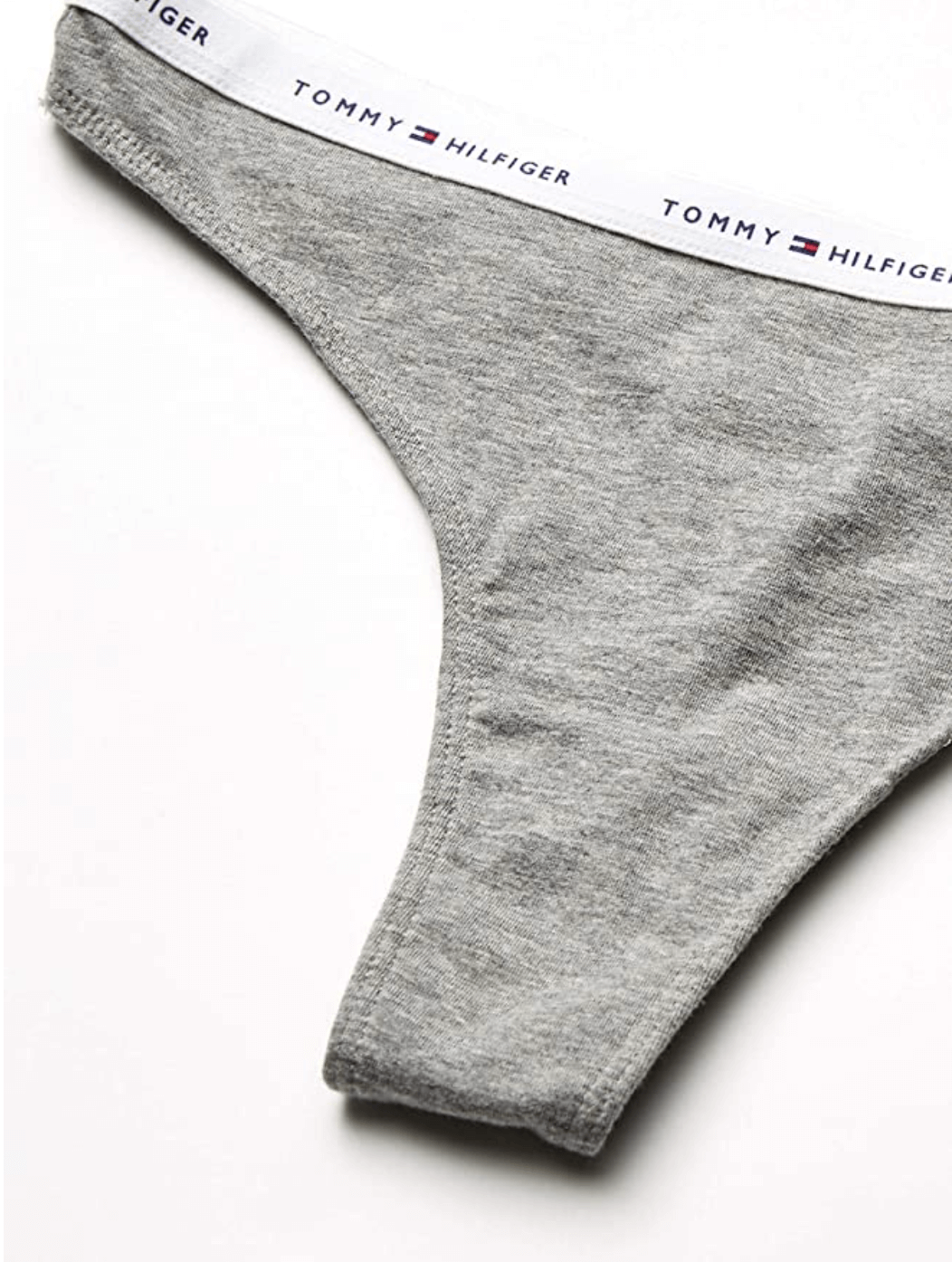 Tommy Hilfiger Women’s Soft Stretch Cotton Thongs Underwear 3-Pack - Size XS (Grey/Navy)